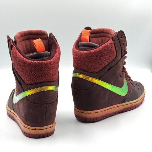 Nike Wmns Dunk Sky High SneakerBoot 'Deep Burgundy' - Picture 6 of 10